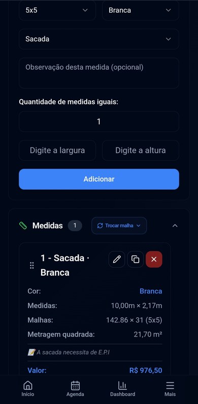 Orçamentos prontos em segundos